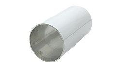 White coating aluminum round tube